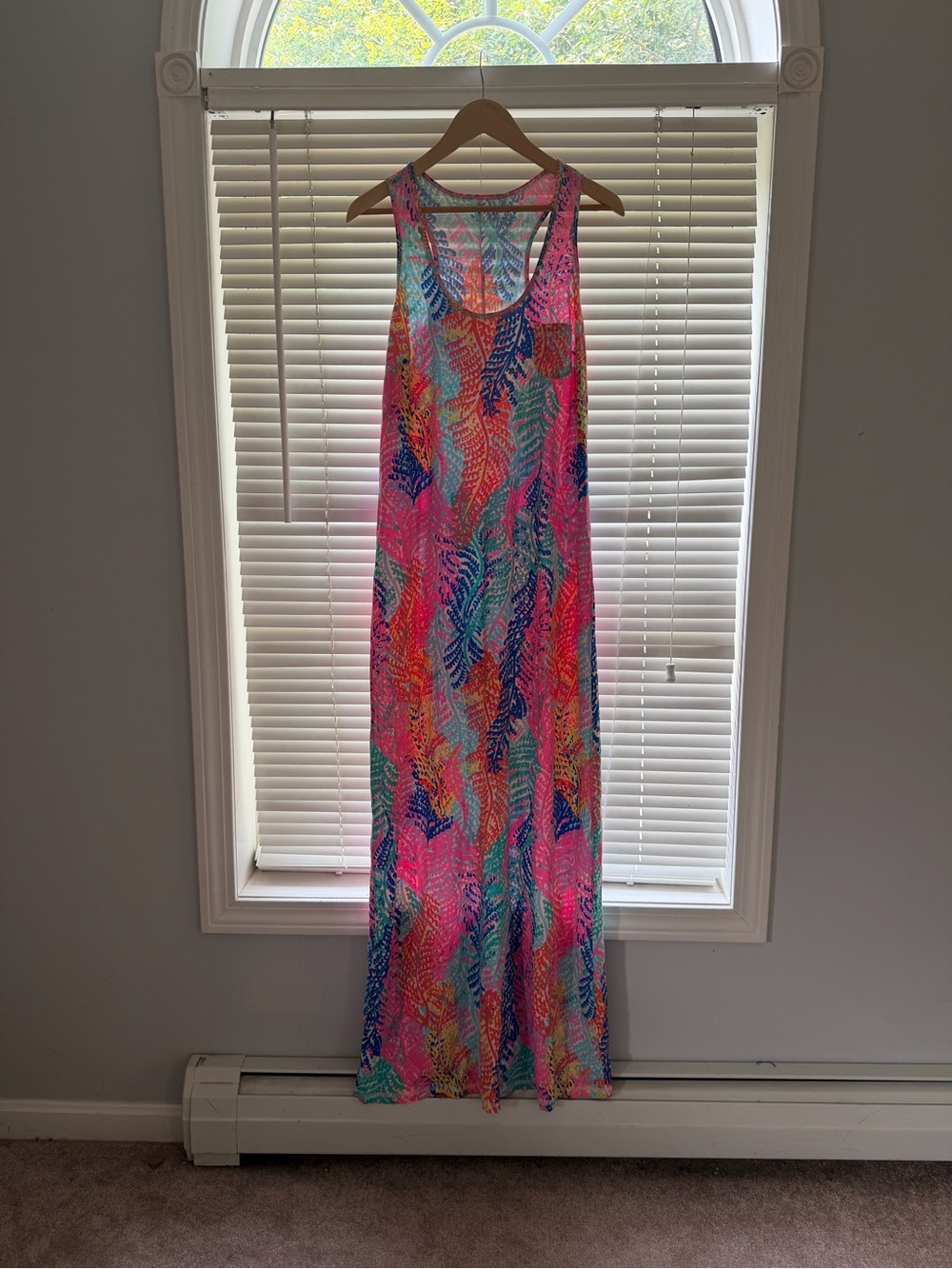 Lilly Pulitzer Multicolor Tropical Maxi Dress in Pink, Blue, Green